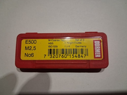 Dormer coarse tap set - m2.5,
