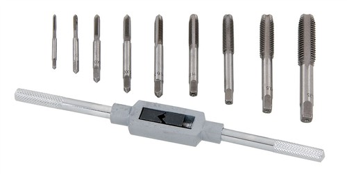 10pc metric tap set - set, t-handle